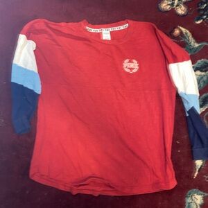 PINK Victoria's Secret Red Crewneck Tee